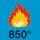 lángálló 850°C