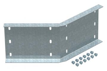 45°-os sarokösszekötő, vízszintes, belső oldalon