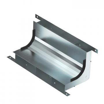 Függőleges sarokelem, háromrekeszes, 38 mm magas