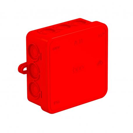 Leágazódoboz A11 75x75x35 | 12 | IP55 | piros