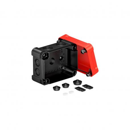 Leágazódoboz, X 06 137x105x68 | 8 | IP67 | schwarz / rot