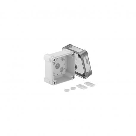 Üres készülékház, X 02 85x85x57 |  | IP67 | grau / transparent
