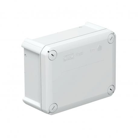Junction box T 100, closed, OBO EcoLine 136x102x57 |  | IP66 | világosszürke; RAL 7035