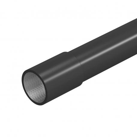 Fekete porszórt acélcső, menettel 50 | 3000 | 1,5 | M50x1,5