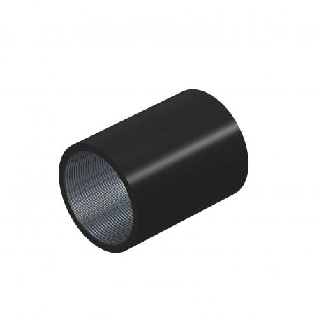 Fekete porszórt acél toldó, menettel 16 | M16x1,5