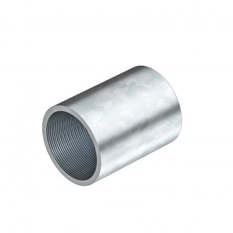 Galvanikusan horganyzott acél összekötő karmantyú, menetes végekkel 63 | M63x1,5