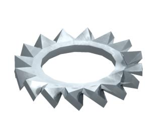 Fogazott alátét, DIN 6798 A2