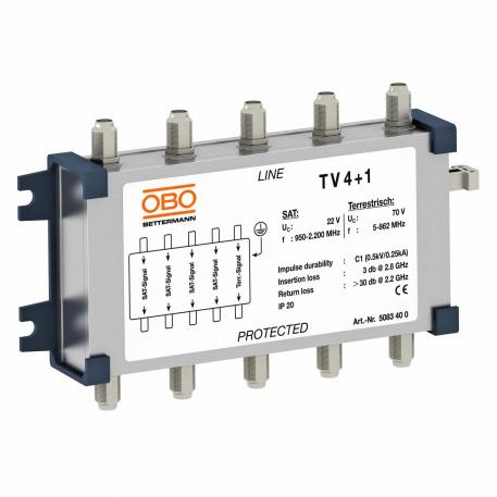 Koaxiális védőkészülék műholdvevőhöz és kábel-multiswitchhez