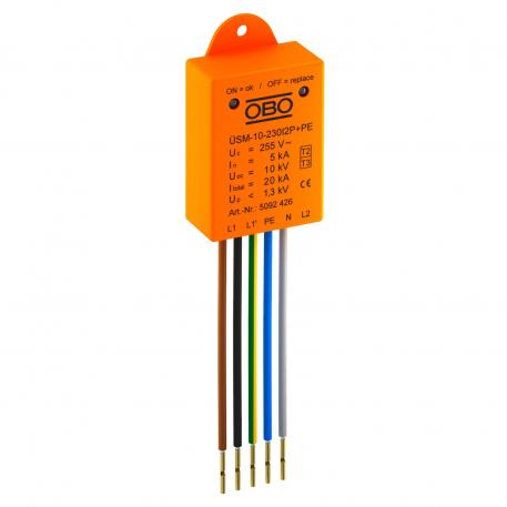 T2+T3 típusú SPD, ÜSM-10-230l2P+PE