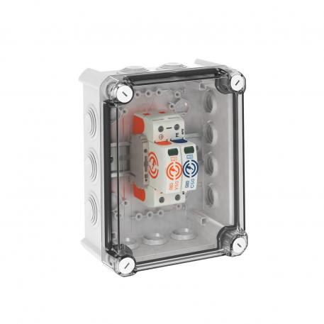 T1+T2 típusú SPD, V50, 1-pólus+NPE, 280 V 1+N/PE | 280 | IP66