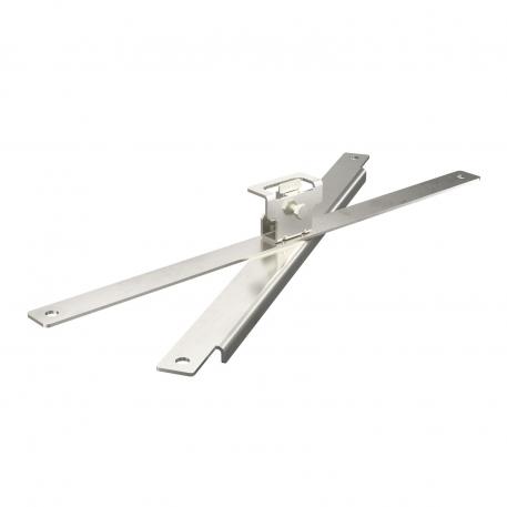 Air-termination rod fastening for metal roofs