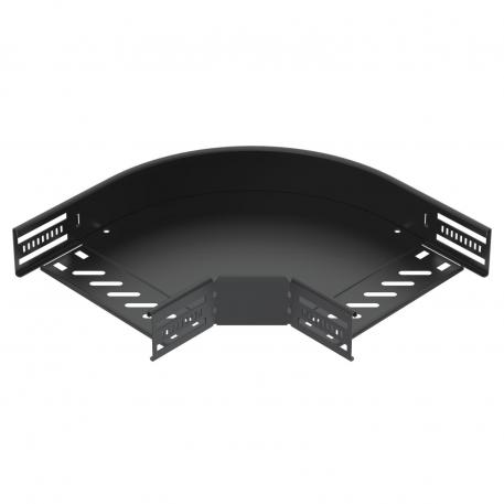 90° bend 60, black 200 | acél | PES135 - Polyester | fekete; RAL 9005