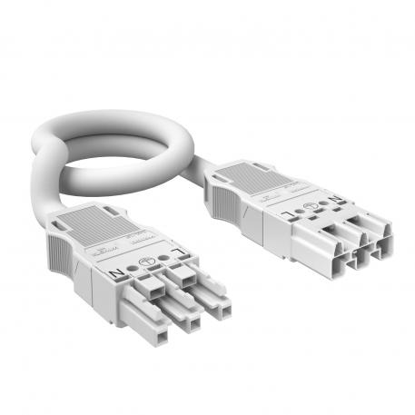 Összekötő vezeték 3 eres, halogénmentes, 2,5 mm² keresztmetszet, fehér