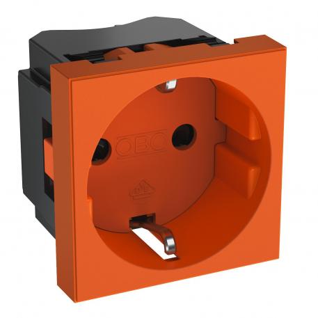 0° socket, protective contact, single 1 | Single 0° | narancssárga; RAL 2004