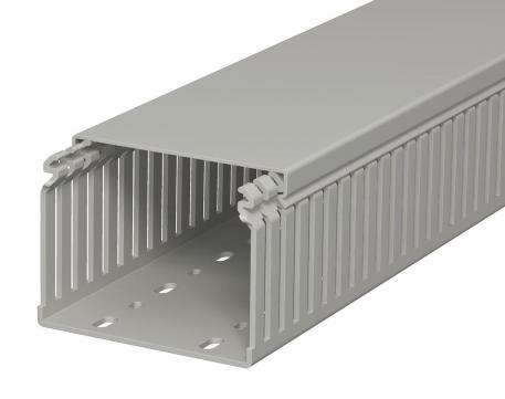 Vezetékrendező csatorna, LKV 75100 típus 2000 | 100 | 75 | Fenékperforálás | kőszürke; RAL 7030