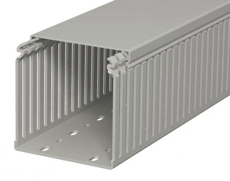 Vezetékrendező csatorna, LKV 100100 típus 2000 | 100 | 100 | Fenékperforálás | kőszürke; RAL 7030
