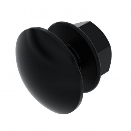 Truss-head bolt with combination nut, black, G 12 |  | acél | galvanikusan horganyzott, feketére passzivált