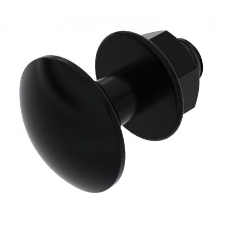 Truss-head bolt with combination nut, black, G 20 |  | acél | galvanikusan horganyzott, feketére passzivált
