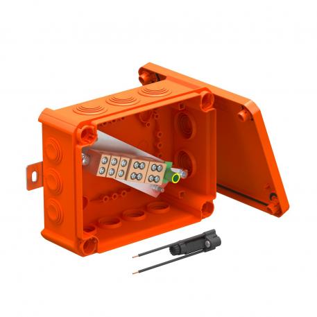 FireBox membrános kábelbevezetővel, egy olvadóbetét-tartóval
