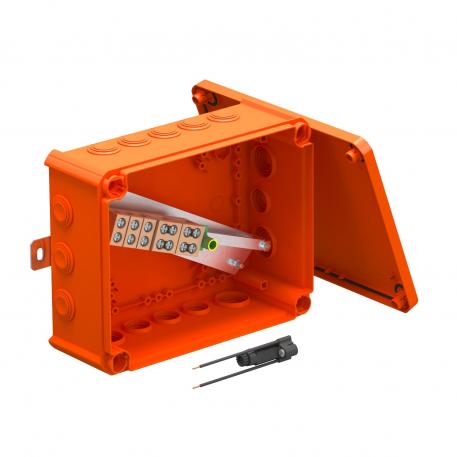 FireBox T250 dugaszolható tömítéssel, 1 db biztosítéktartóval 225x173x86 |  | IP66 | narancs; RAL 2003