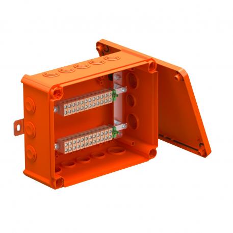 FireBox T250 dugaszolható tömítéssel, adatkábelekhez 4x24 225x173x86 | 10 | IP66 | narancs; RAL 2003